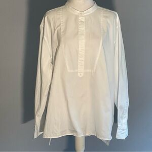 SPANX White Cotton Popover Tunic 1X